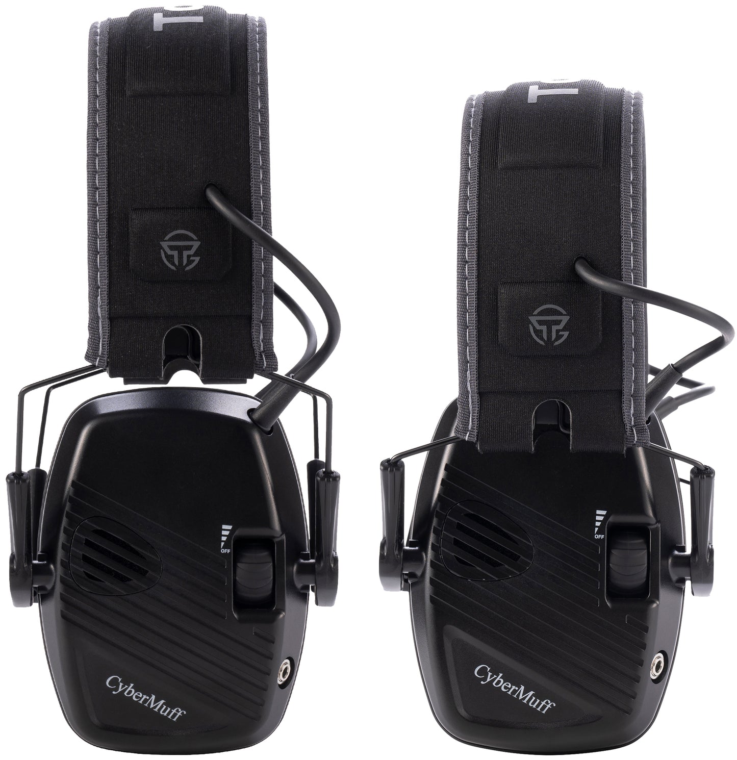 TacGuru CyberMuff E – Electronic Shooting Ear Protection Earmuffs, NRR 24 dB, Gun Range Hearing Protection for Shooters