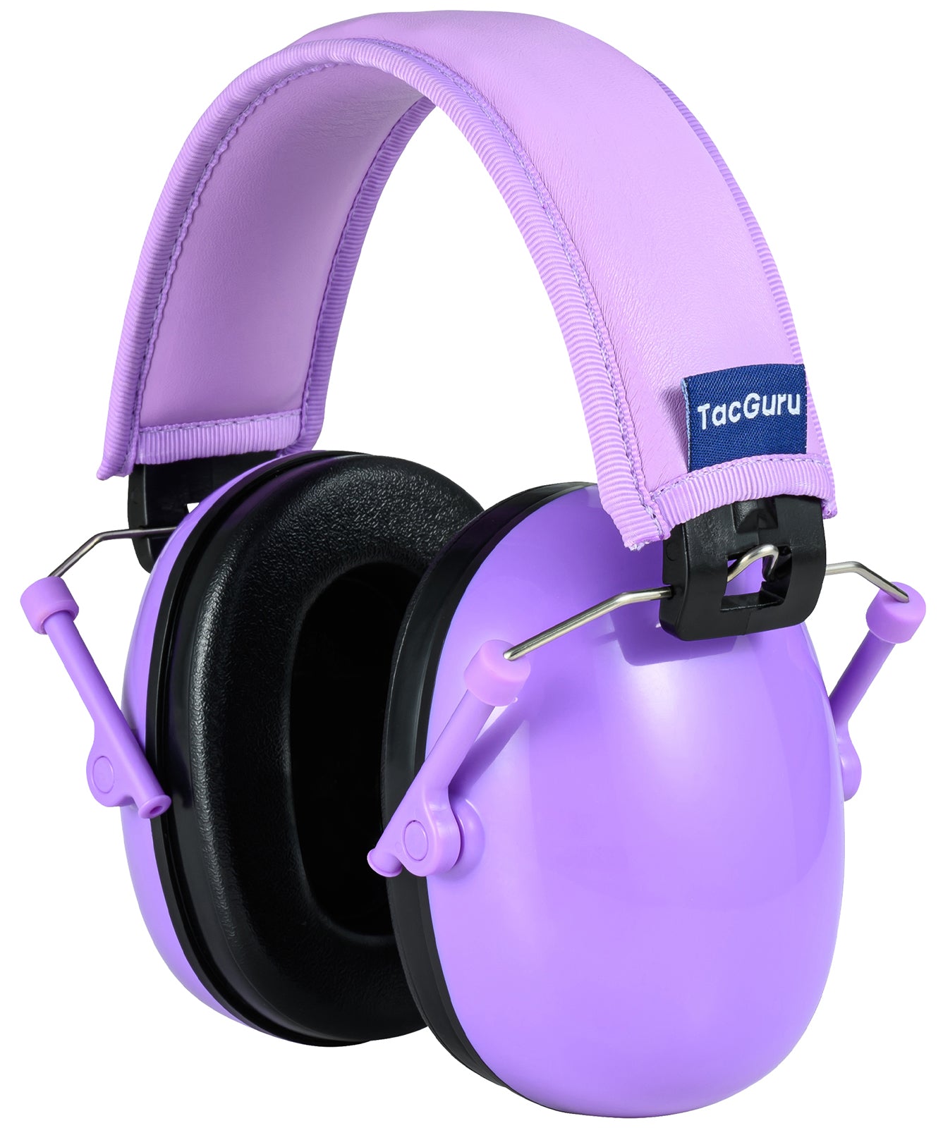 TacGuru 130 Solid Color Edition, Kids Ear Protection Earmuffs, Hearing Protection for Kids, One Size for 3-16 Yr Old