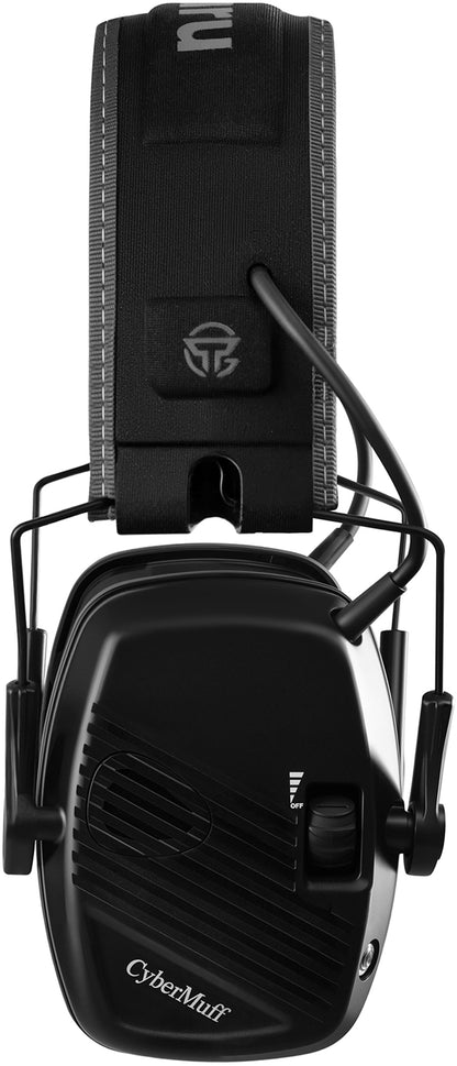 TacGuru CyberMuff E – Electronic Shooting Ear Protection Earmuffs, NRR 24 dB, Gun Range Hearing Protection for Shooters
