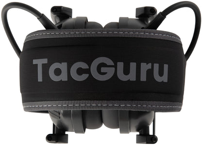TacGuru CyberMuff E – Electronic Shooting Ear Protection Earmuffs, NRR 24 dB, Gun Range Hearing Protection for Shooters