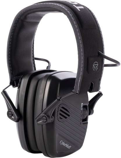 TacGuru CyberMuff E – Electronic Shooting Ear Protection Earmuffs, NRR 24 dB, Gun Range Hearing Protection for Shooters