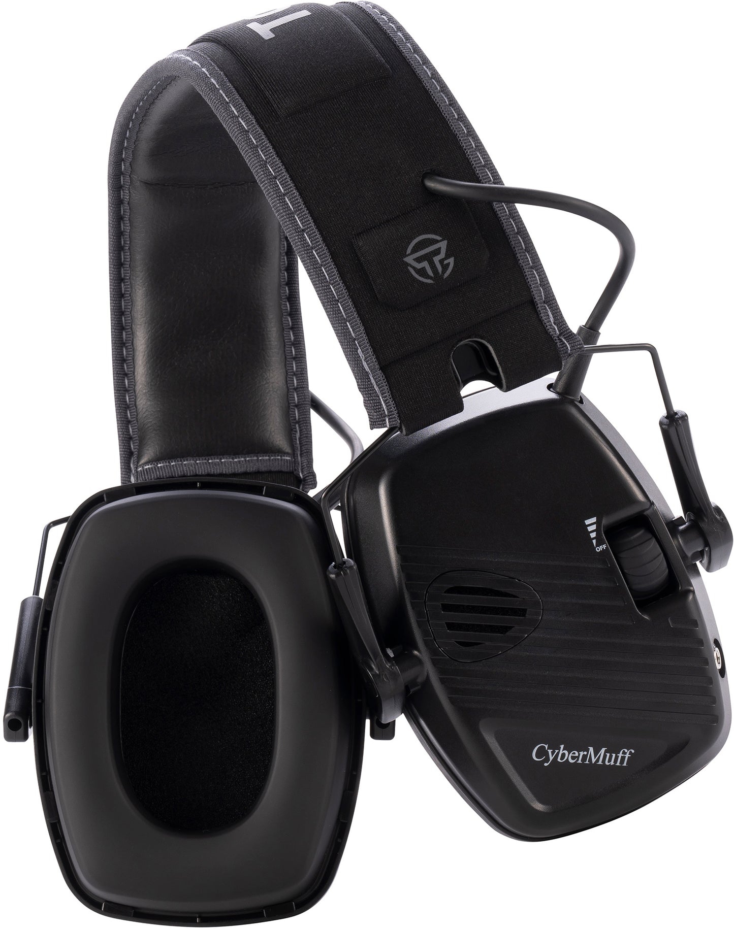 TacGuru CyberMuff E – Electronic Shooting Ear Protection Earmuffs, NRR 24 dB, Gun Range Hearing Protection for Shooters