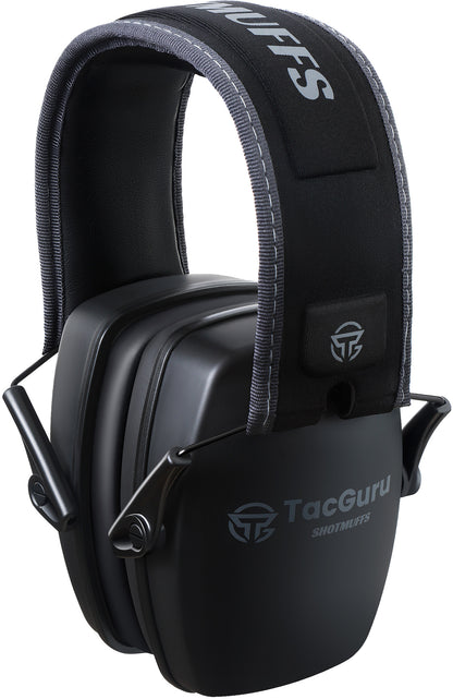 TacGuru SHOTMUFFS A – Passive Shooting Ear Protection Earmuffs, NRR 25 dB, Gun Range Hearing Protection for Shooters