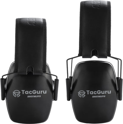 TacGuru SHOTMUFFS A Lite – Passive Shooting Ear Protection Earmuffs, NRR 25 dB, Gun Range Hearing Protection for Shooters
