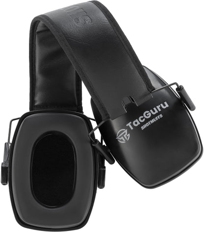 TacGuru SHOTMUFFS A Lite – Passive Shooting Ear Protection Earmuffs, NRR 25 dB, Gun Range Hearing Protection for Shooters