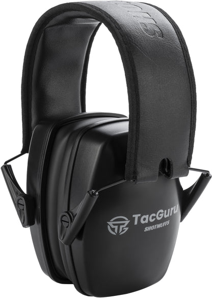 TacGuru SHOTMUFFS A Lite – Passive Shooting Ear Protection Earmuffs, NRR 25 dB, Gun Range Hearing Protection for Shooters