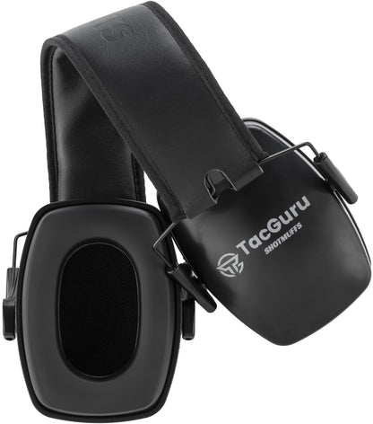 TacGuru SHOTMUFFS B Lite – Passive Shooting Ear Protection Earmuffs, NRR 27 dB, Gun Range Hearing Protection for Shooters