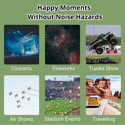 TacGuru 130 Gemstones Edition, Kids Ear Protection Earmuffs, Hearing Protection for Kids, One Size for 3-16 Yr Old