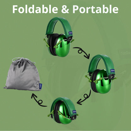 TacGuru 130 Gemstones Edition, Kids Ear Protection Earmuffs, Hearing Protection for Kids, One Size for 3-16 Yr Old