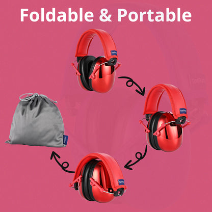 TacGuru 130 Gemstones Edition, Kids Ear Protection Earmuffs, Hearing Protection for Kids, One Size for 3-16 Yr Old