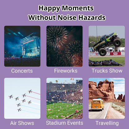 TacGuru 130 Gemstones Edition, Kids Ear Protection Earmuffs, Hearing Protection for Kids, One Size for 3-16 Yr Old