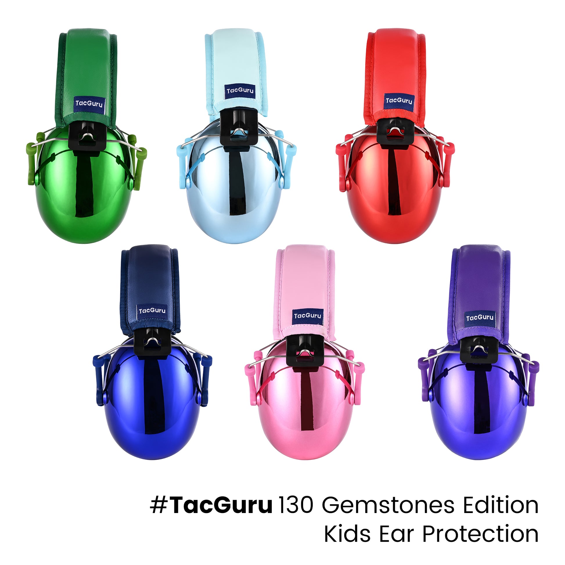 TacGuru 130 Gemstones Edition - Kids Ear Protection for Noise - 23dB N –  TacGuru Safety