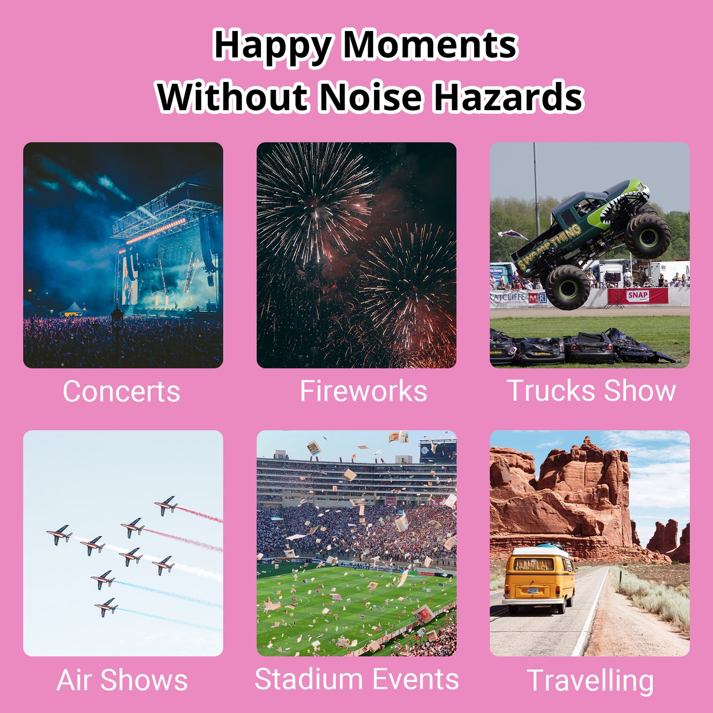 TacGuru 130 Gemstones Edition, Kids Ear Protection Earmuffs, Hearing Protection for Kids, One Size for 3-16 Yr Old