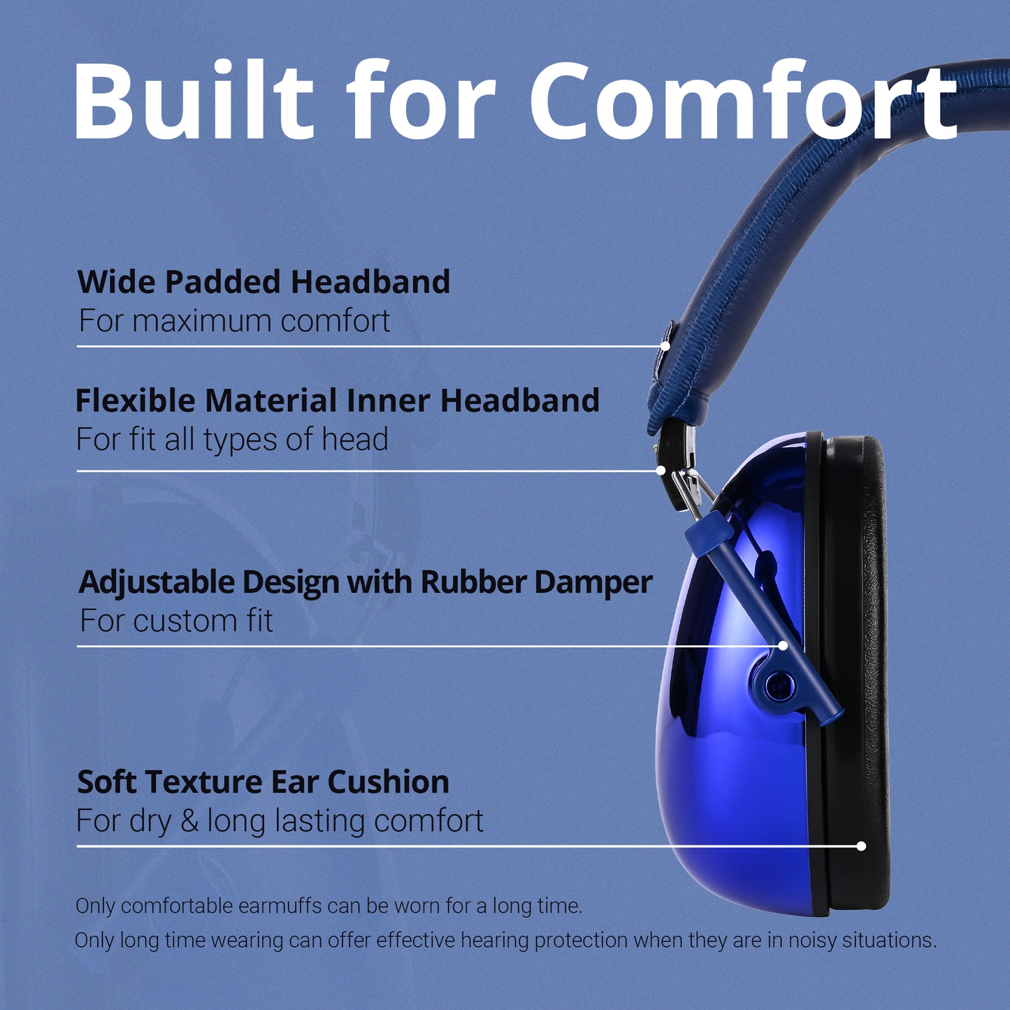 TacGuru 130 Gemstones Edition, Kids Ear Protection Earmuffs, Hearing Protection for Kids, One Size for 3-16 Yr Old