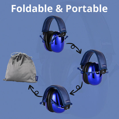 TacGuru 130 Gemstones Edition, Kids Ear Protection Earmuffs, Hearing Protection for Kids, One Size for 3-16 Yr Old