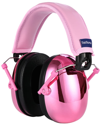 TacGuru 130 Gemstones Edition, Kids Ear Protection Earmuffs, Hearing Protection for Kids, One Size for 3-16 Yr Old