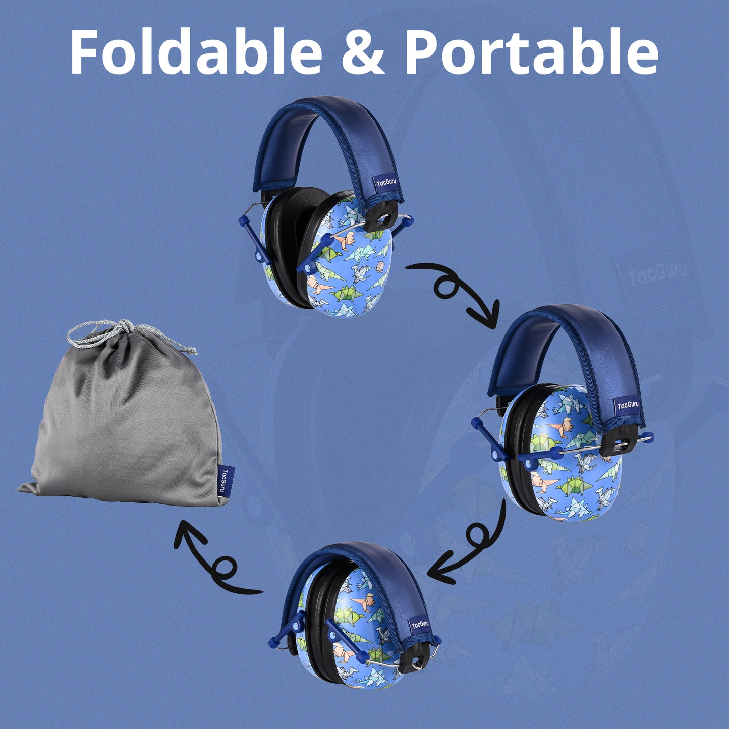 TacGuru 130 Special Edition, Kids Ear Protection Earmuffs, Hearing Protection for Kids, One Size for 3-16 Yr Old