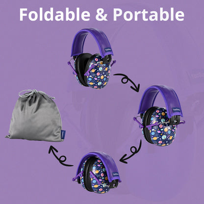 TacGuru 130 Special Edition, Kids Ear Protection Earmuffs, Hearing Protection for Kids, One Size for 3-16 Yr Old