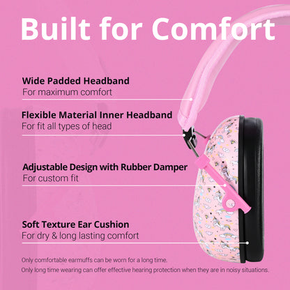 TacGuru 130 Special Edition, Kids Ear Protection Earmuffs, Hearing Protection for Kids, One Size for 3-16 Yr Old