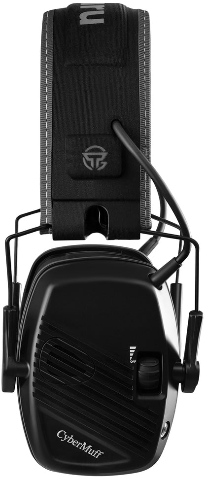TacGuru CyberMuff E – Electronic Shooting Ear Protection Earmuffs, NRR 24 dB, Gun Range Hearing Protection for Shooters
