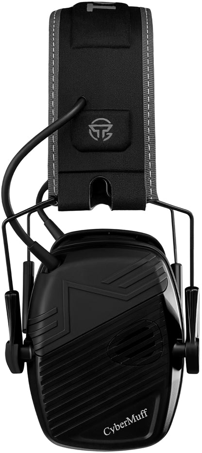 TacGuru CyberMuff E – Electronic Shooting Ear Protection Earmuffs, NRR 24 dB, Gun Range Hearing Protection for Shooters