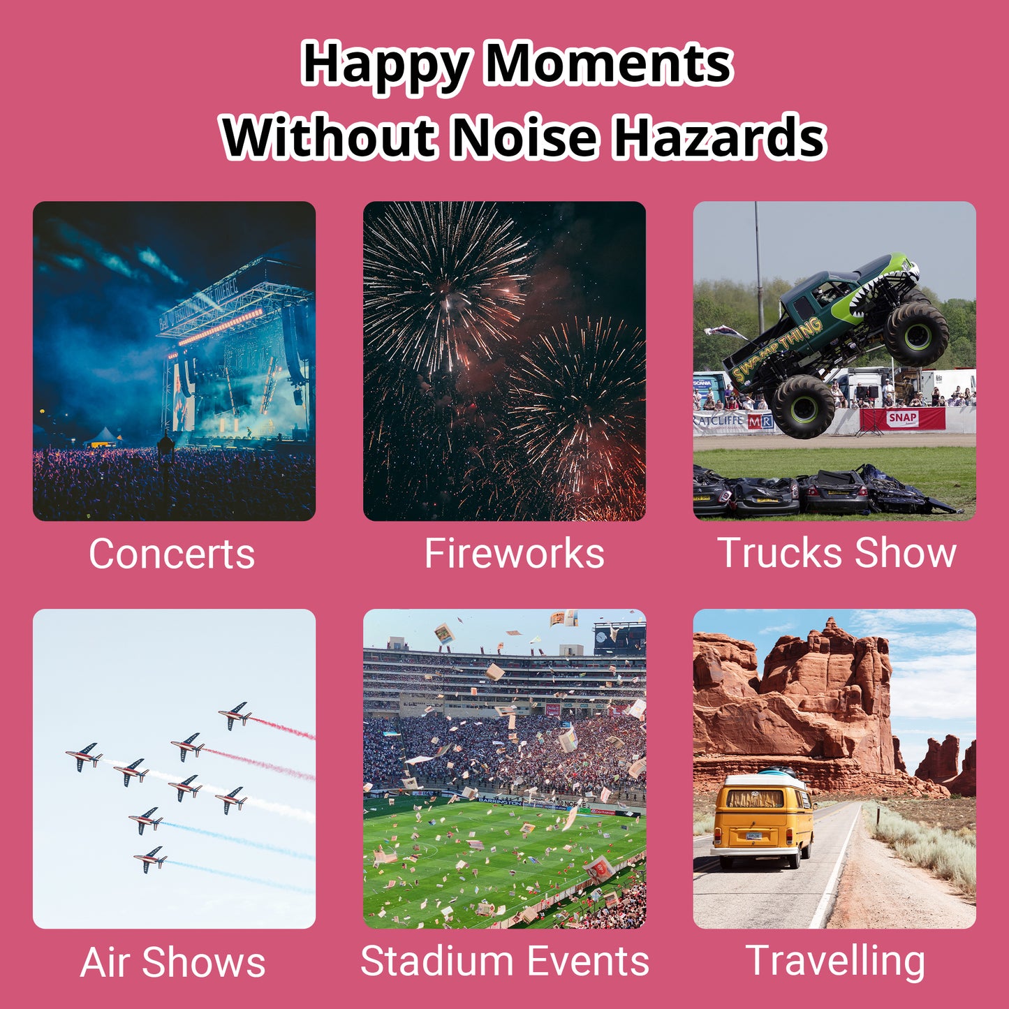 TacGuru 130 Solid Color Edition, Kids Ear Protection Earmuffs, Hearing Protection for Kids, One Size for 3-16 Yr Old