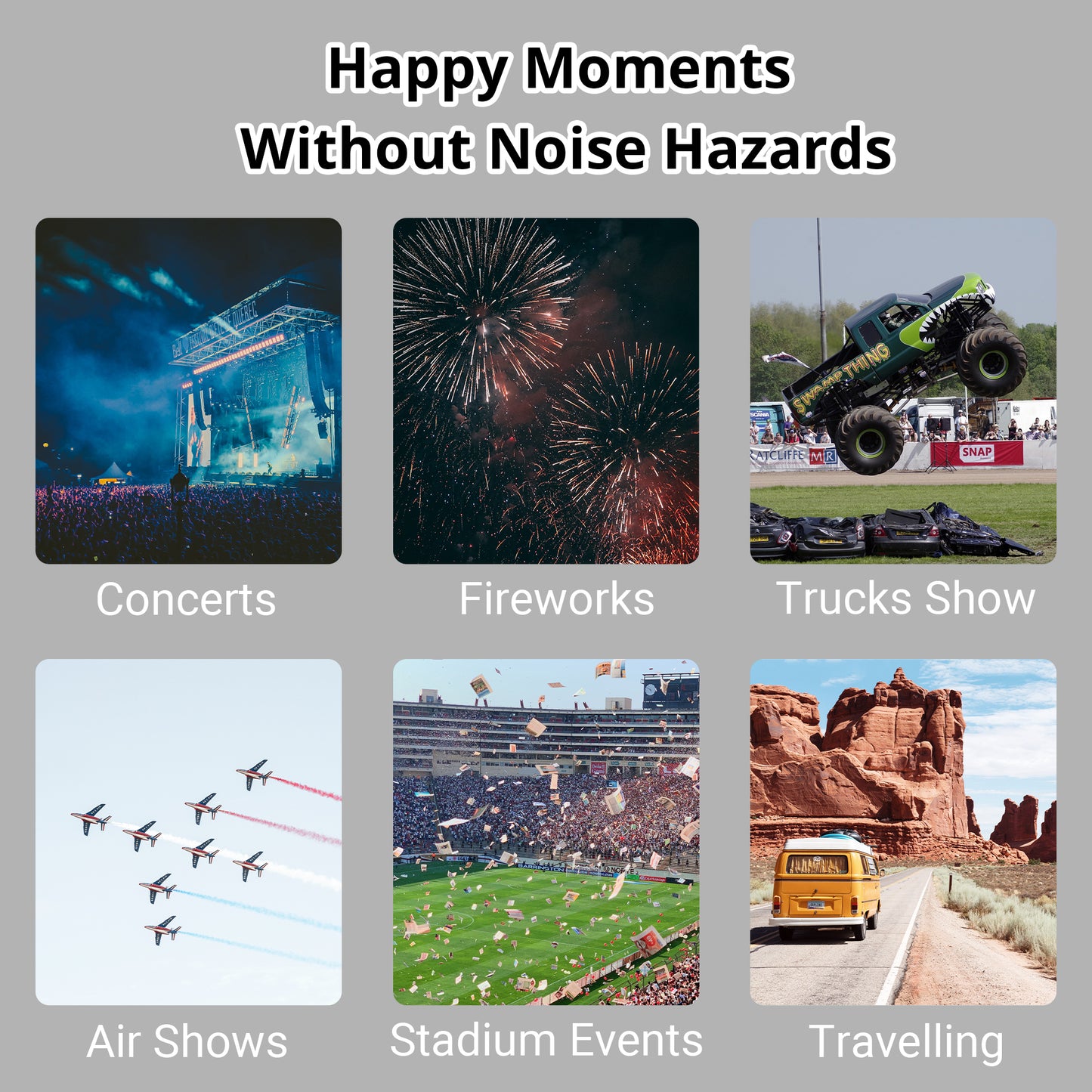 TacGuru 130 Solid Color Edition, Kids Ear Protection Earmuffs, Hearing Protection for Kids, One Size for 3-16 Yr Old