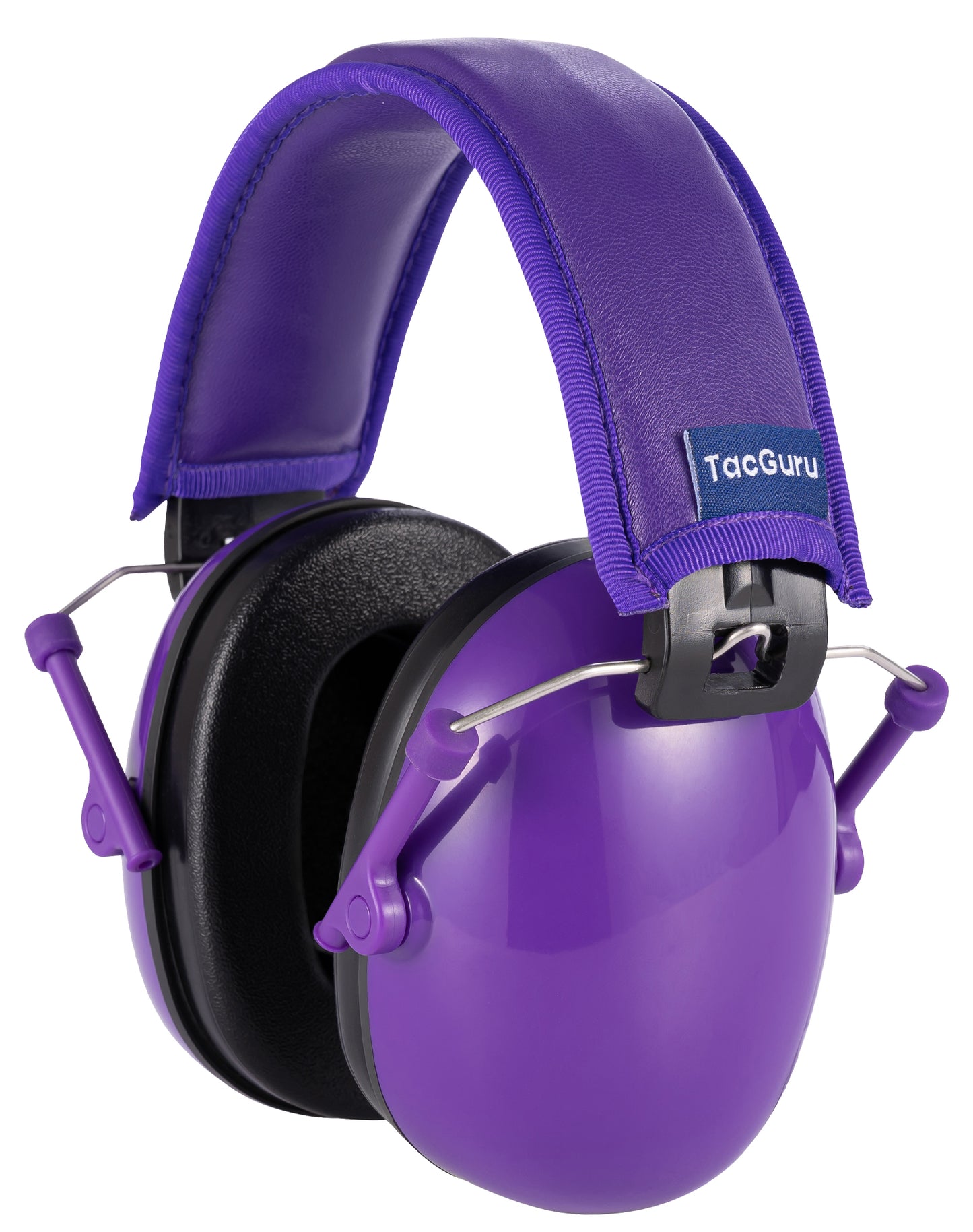 TacGuru 130 Solid Color Edition, Kids Ear Protection Earmuffs, Hearing Protection for Kids, One Size for 3-16 Yr Old