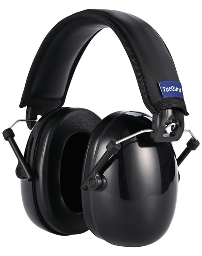 TacGuru 130 Solid Color Edition, Kids Ear Protection Earmuffs, Hearing Protection for Kids, One Size for 3-16 Yr Old