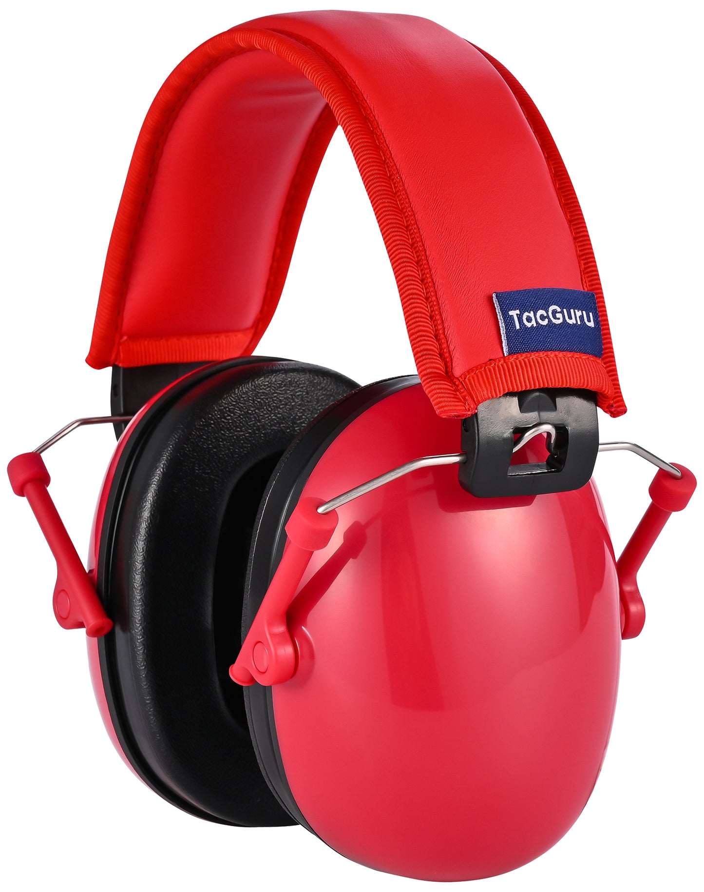 TacGuru 130 Solid Color Edition, Kids Ear Protection Earmuffs, Hearing Protection for Kids, One Size for 3-16 Yr Old