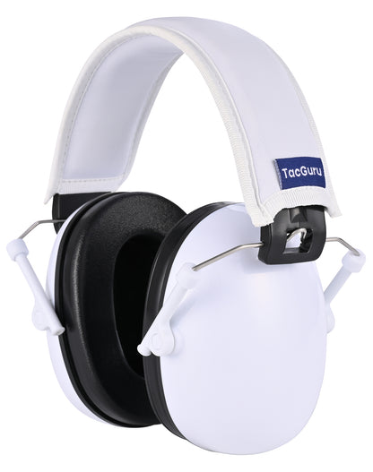TacGuru 130 Solid Color Edition, Kids Ear Protection Earmuffs, Hearing Protection for Kids, One Size for 3-16 Yr Old